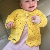 Daisy Crochet Baby Cardigan Newborn to 1 Year | Crochet Pattern PDF | English